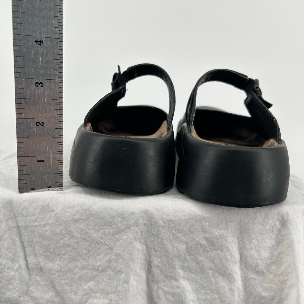 Women's Black Leather Birkenstock Tatami Mary Jane Bow Slip On Clogs EU 36 US 5 - Picture 6 of 8